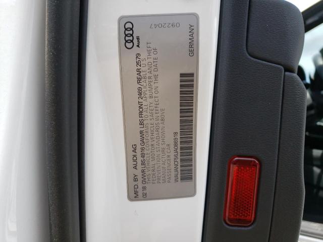 Photo 10 from auction – 2018 AUDI A5 PREMIUM with VIN WAUANCF56JA086918