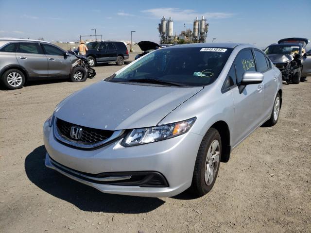 Photo 2 from auction – 2014 HONDA CIVIC LX with VIN 19XFB2F54EE229427