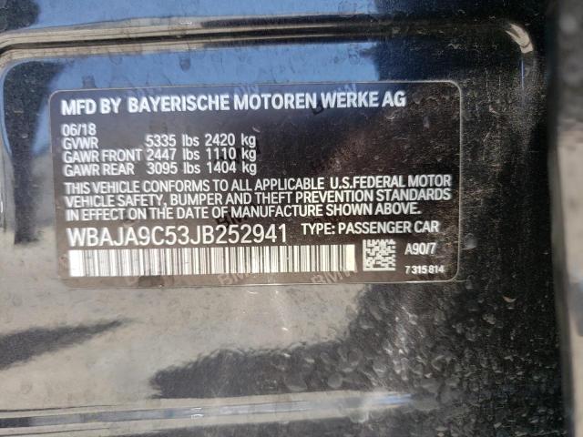 Photo 10 from auction – 2018 BMW 530E with VIN WBAJA9C53JB252941