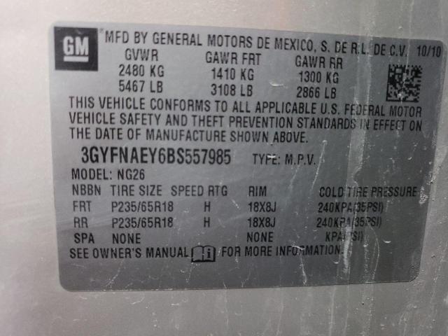 Photo 10 from auction – 2011 CADILLAC SRX LUXURY with VIN 3GYFNAEY6BS557985