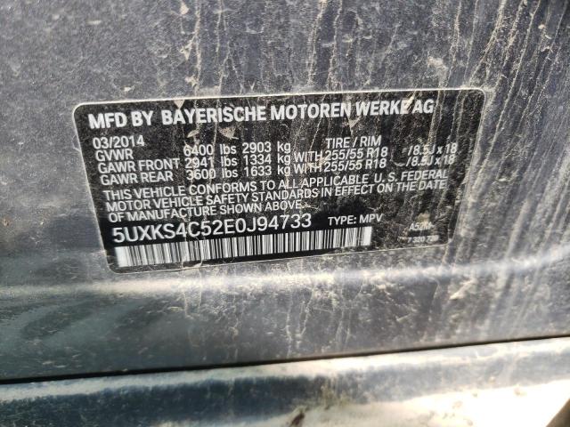 Photo 10 from auction – 2014 BMW X5 XDRIVE3 with VIN 5UXKS4C52E0J94733