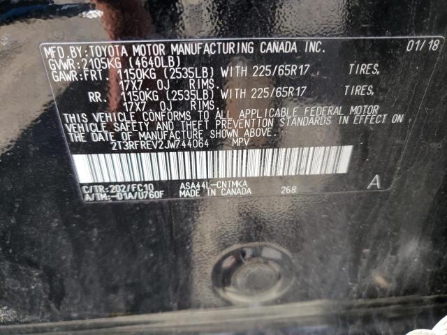 Photo 10 from auction – 2018 TOYOTA RAV4 ADVEN with VIN 2T3RFREV2JW744064