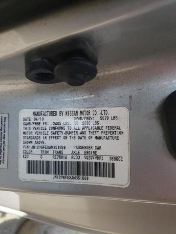 Photo 10 from auction – 2010 INFINITI G37 BASE with VIN JN1CV6FEXAM351869