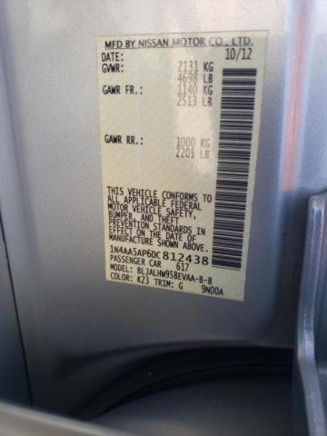 Photo 10 from auction – 2013 NISSAN MAXIMA S with VIN 1N4AA5AP6DC812438