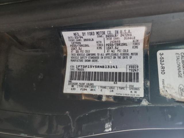 Photo 10 from auction – 1994 FORD F150 with VIN 1FTDF15Y5RNB13141