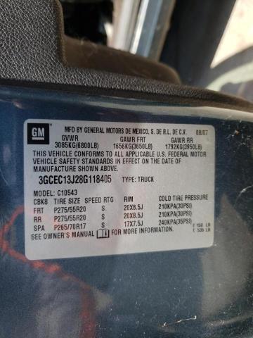 Photo 10 from auction – 2008 CHEVROLET SILVERADO with VIN 3GCEC13J28G118405