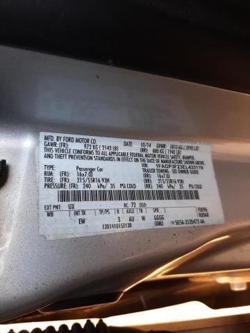 Photo 10 from auction – 2014 FORD FOCUS SE with VIN 1FADP3F23EL433119