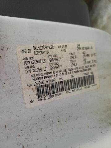 Photo 10 from auction – 2005 DODGE DURANGO SL with VIN 1D4HB48D15F581382
