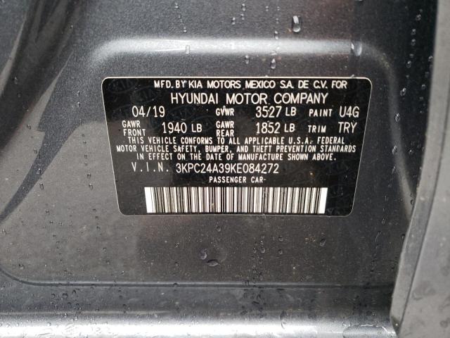 Photo 10 from auction – 2019 HYUNDAI ACCENT SE with VIN 3KPC24A39KE084272