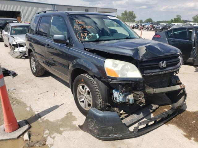HONDA PILOT EXL 2004 with VIN 2HKYF18604H524189 - Photo from auction