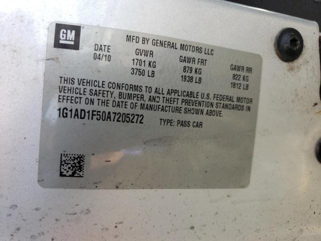 Photo 10 from auction – 2010 CHEVROLET COBALT 1LT with VIN 1G1AD1F50A7205272
