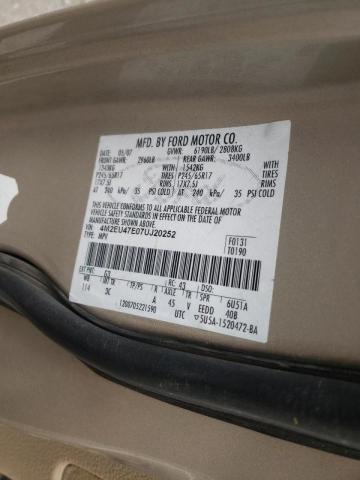 Photo 10 from auction – 2007 MERCURY MOUNTAINEE with VIN 4M2EU47E07UJ20252