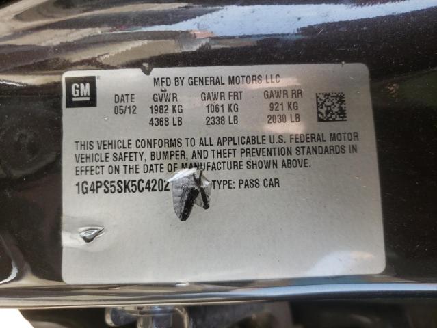 Photo 10 from auction – 2012 BUICK VERANO with VIN 1G4PS5SK5C4202197
