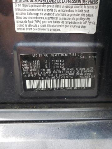 Photo 10 from auction – 2010 SUBARU LEGACY 2.5 with VIN 4S3BMBC66A3226357
