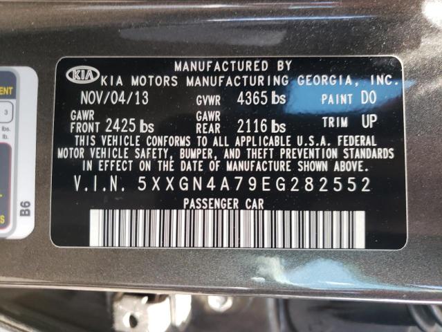 Photo 10 from auction – 2014 KIA OPTIMA with VIN 5XXGN4A79EG282552