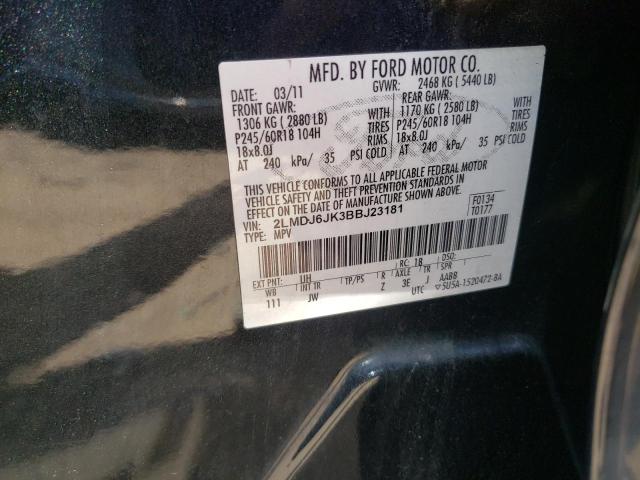 Photo 10 from auction – 2011 LINCOLN MKX with VIN 2LMDJ6JK3BBJ23181