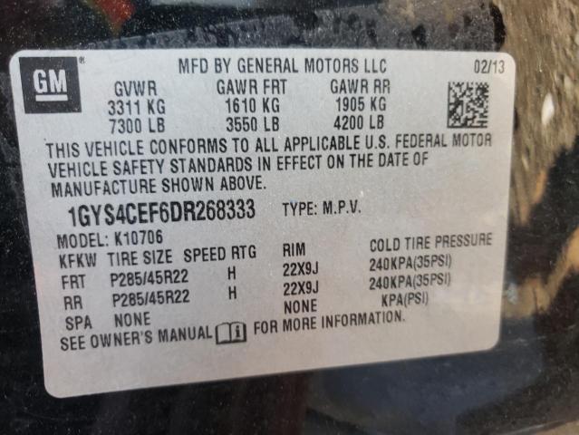 Photo 10 from auction – 2013 CADILLAC ESCALADE P with VIN 1GYS4CEF6DR268333