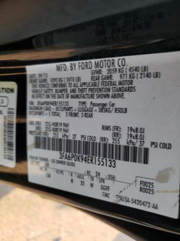 Photo 10 from auction – 2014 FORD FUSION TIT with VIN 3FA6P0K94ER155133