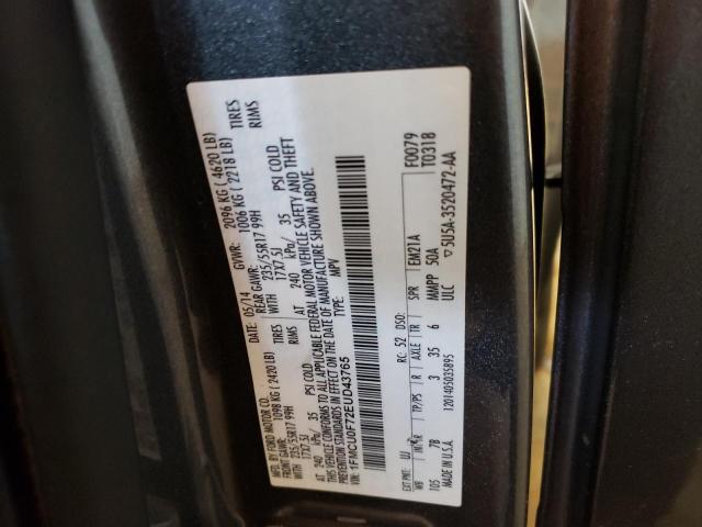 Photo 10 from auction – 2014 FORD ESCAPE S with VIN 1FMCU0F72EUD43765