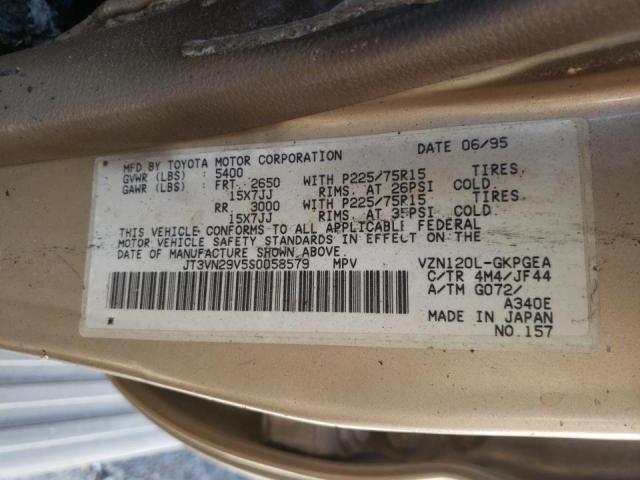 Photo 10 from auction – 1995 TOYOTA 4RUNNER VN with VIN JT3VN29V5S0058579