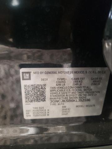 Photo 10 from auction – 2019 CHEVROLET TRAX LS with VIN 3GNCJKSB6KL352596