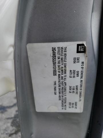 Photo 10 from auction – 2004 BUICK CENTURY CU with VIN 2G4WS52JX41316535