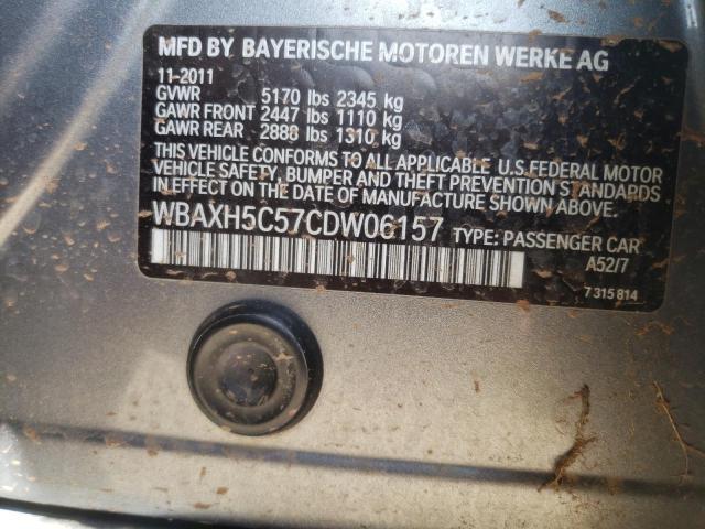 Photo 10 from auction – 2012 BMW 528 XI with VIN WBAXH5C57CDW06157