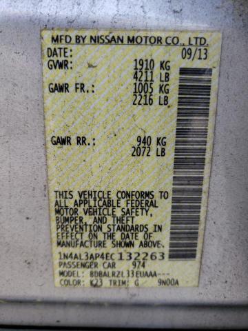 Photo 10 from auction – 2014 NISSAN ALTIMA 2.5 with VIN 1N4AL3AP4EC132263
