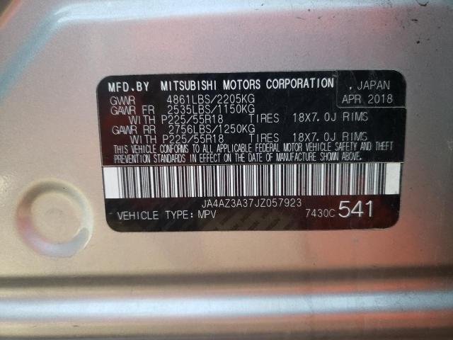 Photo 10 from auction – 2018 MITSUBISHI OUTLANDER with VIN JA4AZ3A37JZ057923