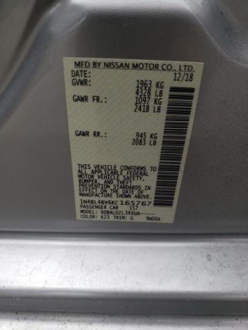 Photo 10 from auction – 2019 NISSAN ALTIMA S with VIN 1N4BL4BV6KC165767