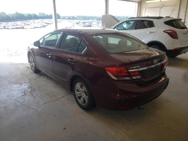 Photo 3 from auction – 2013 HONDA CIVIC LX with VIN 19XFB2F55DE273516