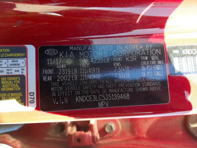 Photo 10 from auction – 2018 KIA NIRO TOURI with VIN KNDCE3LC5J5139468