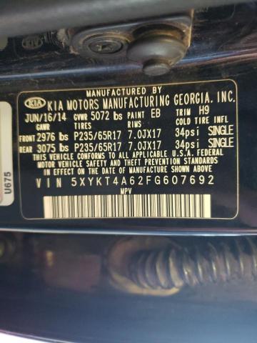 Photo 10 from auction – 2015 KIA SORENTO LX with VIN 5XYKT4A62FG607692
