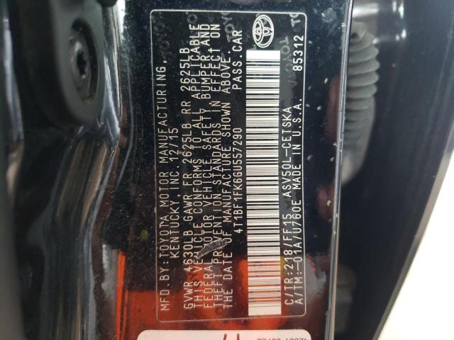 Photo 10 from auction – 2016 TOYOTA CAMRY LE with VIN 4T1BF1FK6GU557290