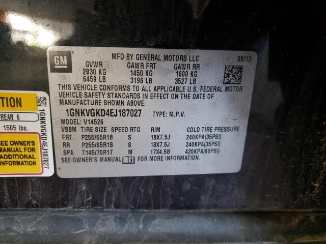 Photo 10 from auction – 2014 CHEVROLET TRAVERSE L with VIN 1GNKVGKD4EJ187027