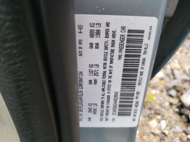 Photo 10 from auction – 2004 CHRYSLER 300M with VIN 2C3HE66GX4H628942