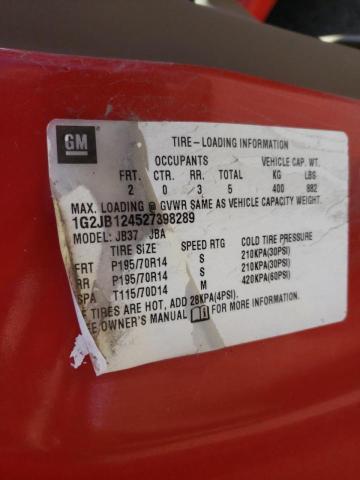 Photo 10 from auction – 2002 PONTIAC SUNFIRE SE with VIN 1G2JB124527398289