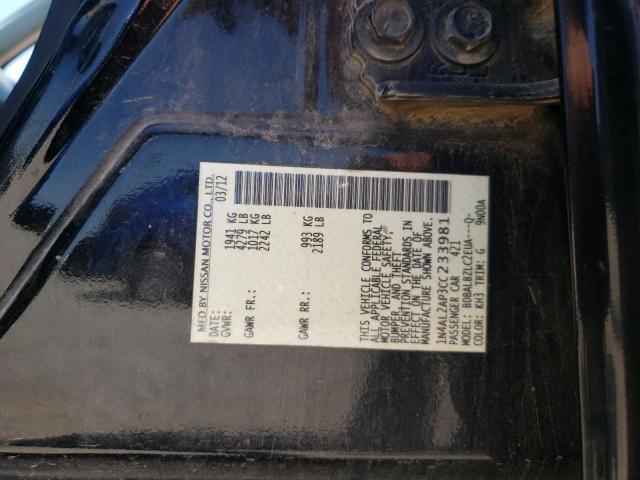 Photo 10 from auction – 2012 NISSAN ALTIMA BAS with VIN 1N4AL2AP3CC233981