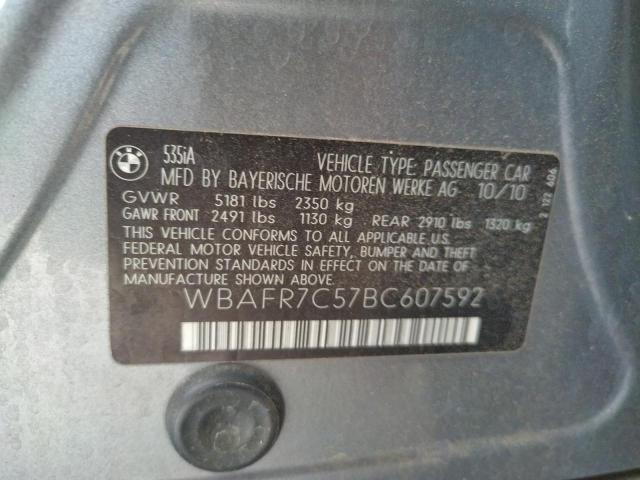 Photo 10 from auction – 2011 BMW 535 I with VIN WBAFR7C57BC607592