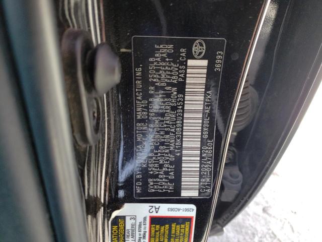 Photo 10 from auction – 2011 TOYOTA AVALON BAS with VIN 4T1BK3DB9BU394539