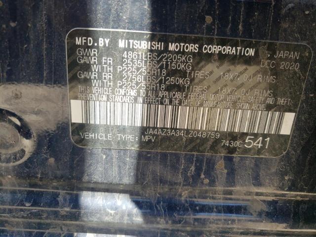 Photo 10 from auction – 2020 MITSUBISHI OUTLANDER with VIN JA4AZ3A34LZ048759