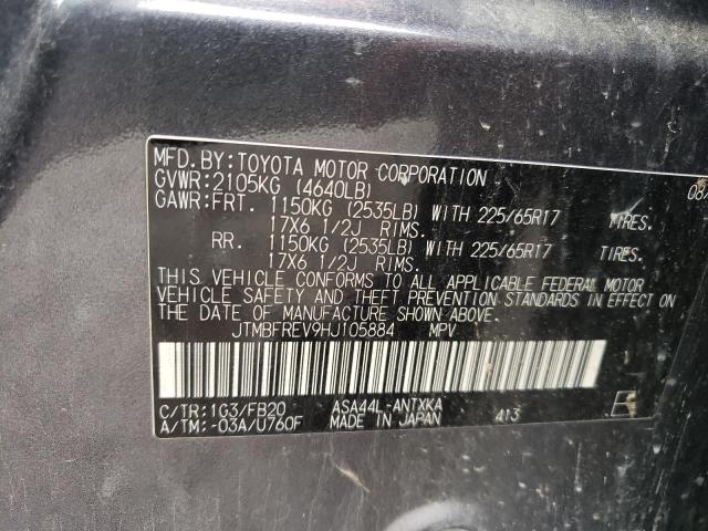 Photo 10 from auction – 2017 TOYOTA RAV4 LE with VIN JTMBFREV9HJ105884