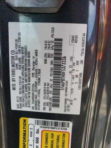 Photo 10 from auction – 2015 FORD MUSTANG with VIN 1FA6P8TH0F5373336