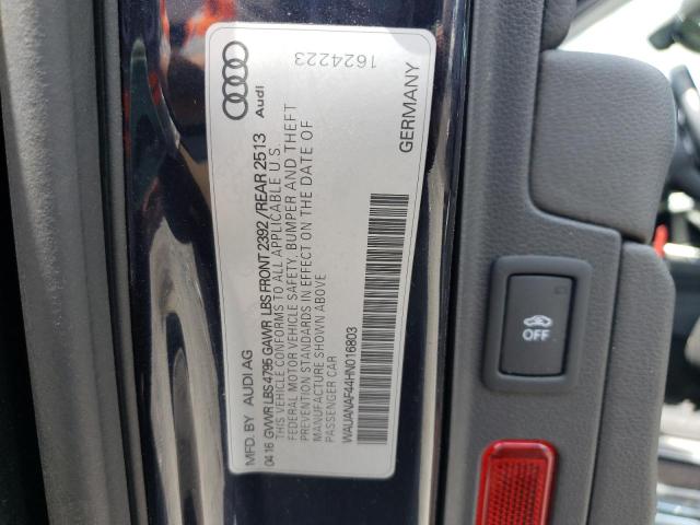 Photo 10 from auction – 2017 AUDI A4 PREMIUM with VIN WAUANAF44HN016803