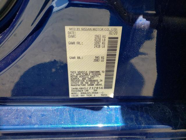 Photo 10 from auction – 2020 NISSAN ALTIMA S with VIN 1N4BL4BV2LC237856
