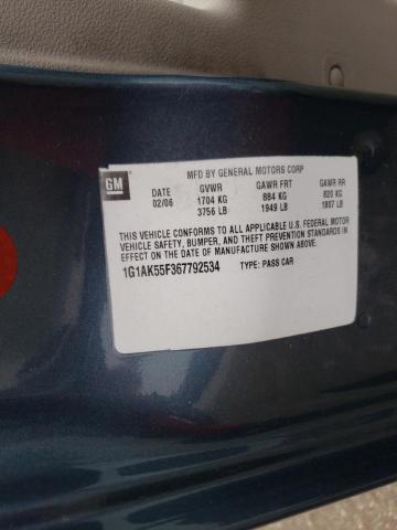 Photo 10 from auction – 2007 CHEVROLET COBALT LT with VIN 1G1AL55F777354792