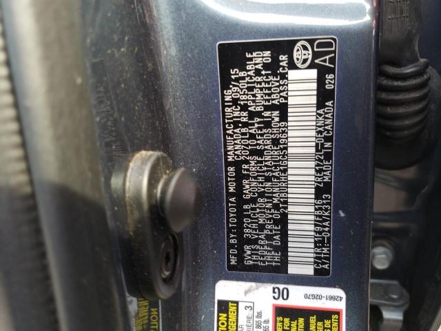 Photo 10 from auction – 2016 TOYOTA COROLLA L with VIN 2T1BURHE1GC519639
