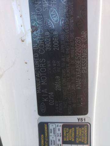 Photo 10 from auction – 2014 KIA FORTE EX with VIN KNAFX6A89E5220239