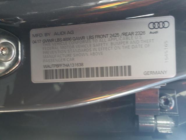 Photo 10 from auction – 2017 AUDI A3 E-TRON with VIN WAUTPBFF7HA131638