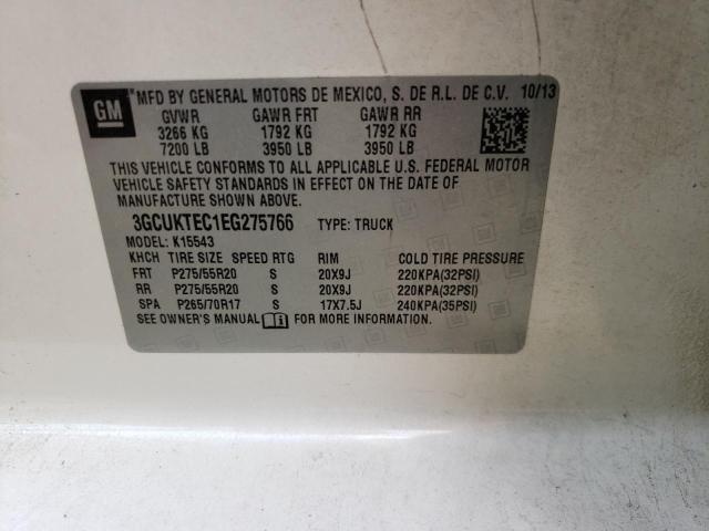 Photo 10 from auction – 2014 CHEVROLET SILVERADO with VIN 3GCUKTEC1EG275766